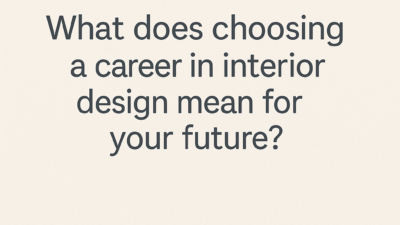 What Does Choosing a Career in Interior Design Mean for Your Future?