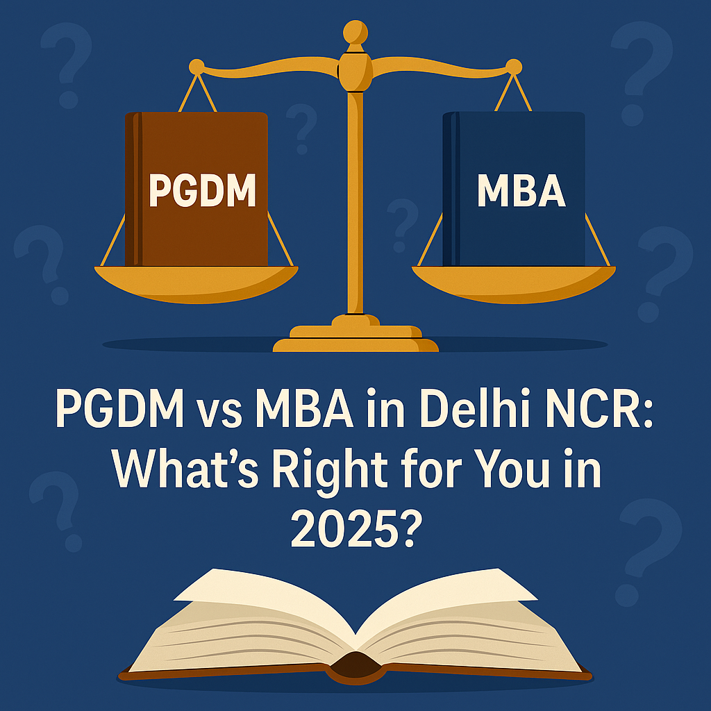 PGDM vs MBA in Delhi NCR: What’s Right for You in 2025